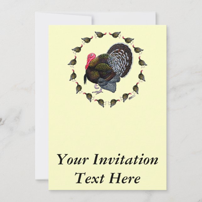Turkey Circle Invitation (Front)