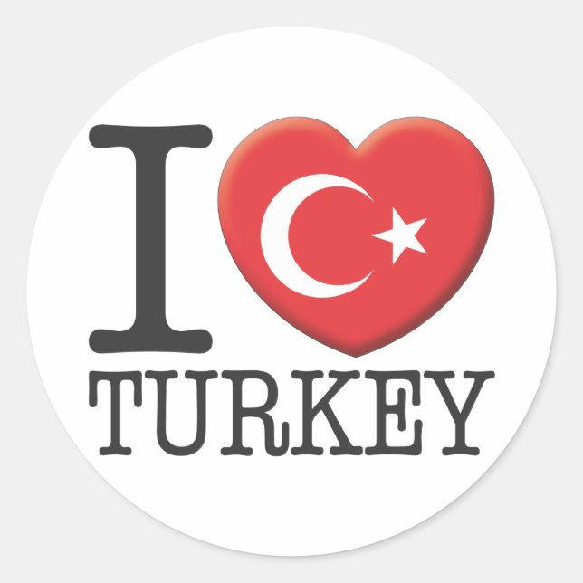 Turkey Classic Round Sticker (Front)