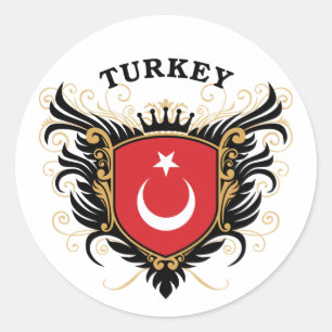 Turkey Classic Round Sticker