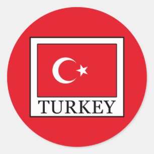 Turkey Classic Round Sticker