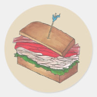Turkey Club Sandwich Restaurant Diner Foodie Food