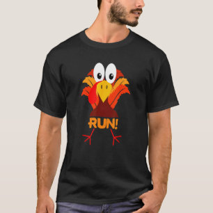 Turkey Costume Adult Running Face Turkey Trot Than T-Shirt