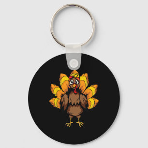 Turkey Costume Thanksgiving Day Cute Fall Autumn Key Ring