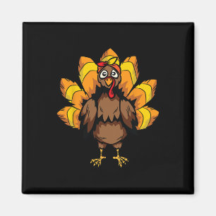 Turkey Costume Thanksgiving Day Cute Fall Autumn Magnet