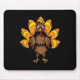 Turkey Costume Thanksgiving Day Cute Fall Autumn  Mouse Mat