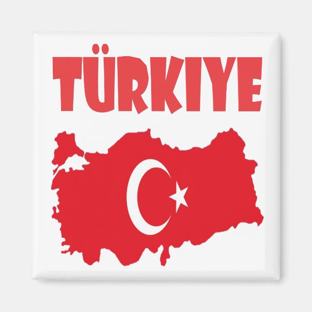 Turkey Country and Fan Design Magnet (Front)