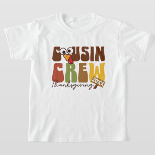 Turkey Cousin Crew - Cute Family Thanksgiving T-Shirt