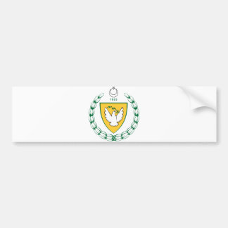 Turkey Cyprus Official Coat Of Arms Heraldry Bumper Sticker