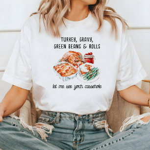 Turkey Day Essentials   Show Me the Casserole Tri-Blend Shirt