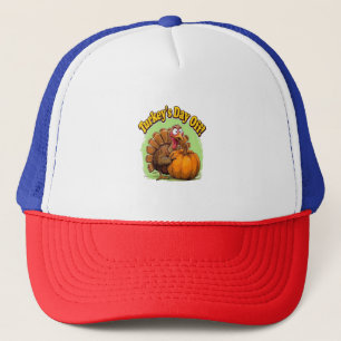 Turkey Day off Thanksgiving Oversized T-Shirt Trucker Hat