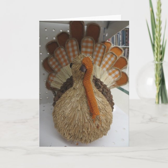 Turkey Decoration Holiday Card (Front)