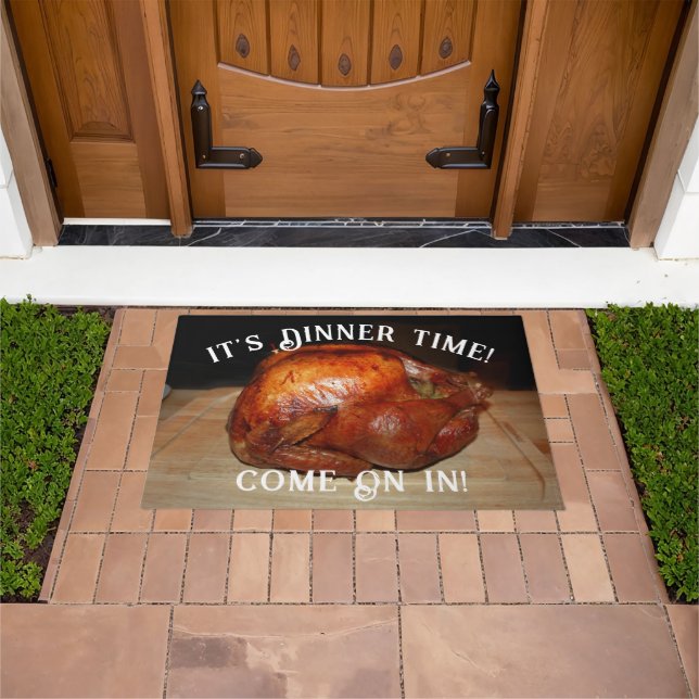 Turkey Dinner Thanksgiving  Doormat (Outdoor)
