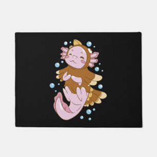 Turkey Disguise Axolotl Fun Doormat