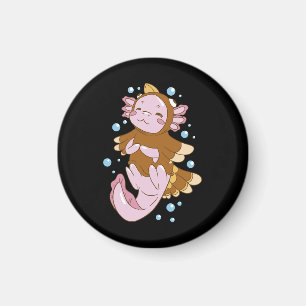 Turkey Disguise Axolotl Fun Magnet
