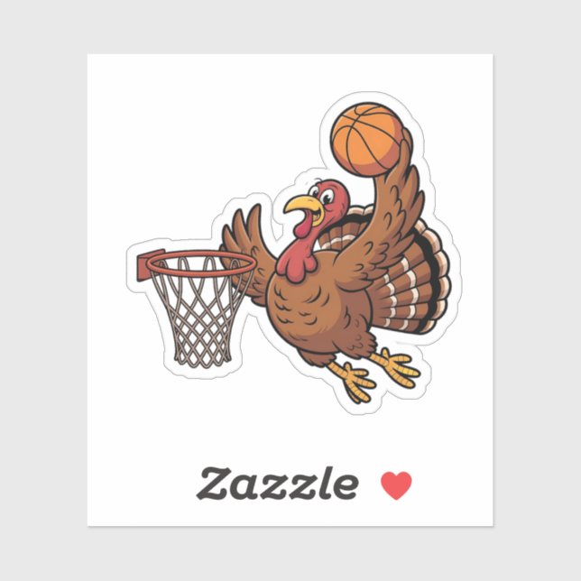 Turkey Dunking Basketball Sport Thanksgiving lover (Sheet)