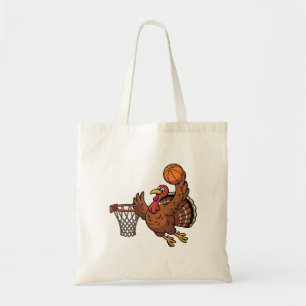 Turkey Dunking Basketball Sport Thanksgiving lover Tote Bag