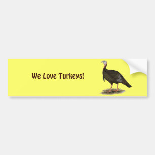 Turkey: Eastern Wild Tom Bumper Sticker