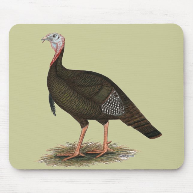 Turkey:  Eastern Wild Tom Mouse Mat (Front)