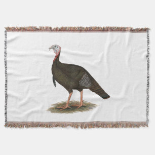 Turkey: Eastern Wild Tom Throw Blanket