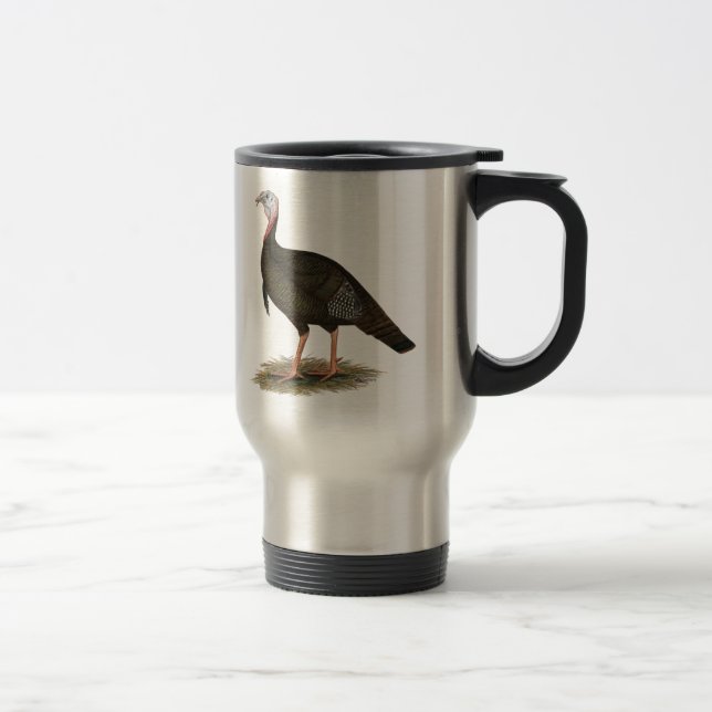 Turkey:  Eastern Wild Tom Travel Mug (Right)
