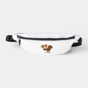 Turkey Eat Pizza Funny Thanksgiving Bum Bags