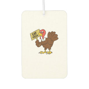 Turkey Eat Pizza Funny Thanksgiving Car Air Freshener