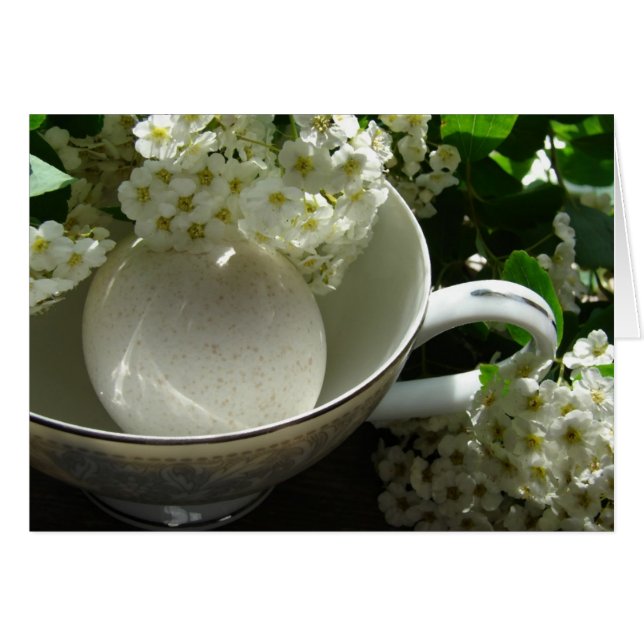 Turkey Egg in Teacup All Occasions  (Front Horizontal)