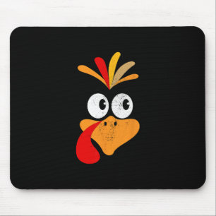 Turkey Face Family Thanksgiving Shirts For Women K Mouse Mat