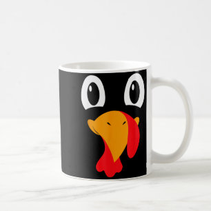 Turkey Face Kids Funny Halloween Thanksgiving Coffee Mug