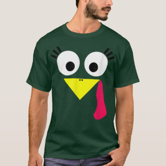 Turkey Face T   Hen Female Girl  T-Shirt