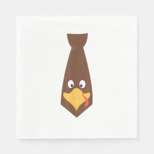 Turkey Face Tie Thanksgiving Toddler Boys Girls Fa Napkin