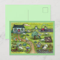 TURKEY FARM, HUMOROUS COUNTRY THANKSGIVING BIRDS