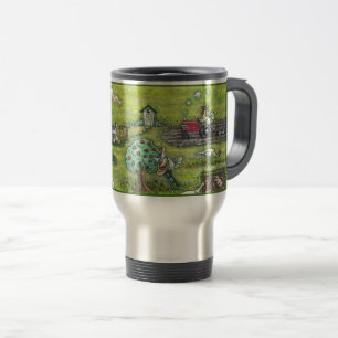 TURKEY FARM THANKSGIVING FUNNY TRAVEL COMMUTER MUG