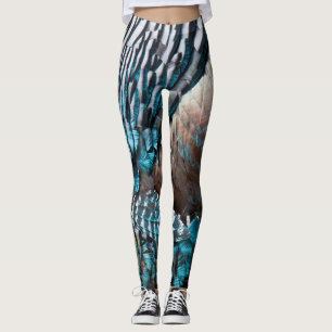 Turkey feathers leggings