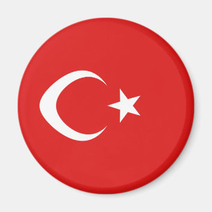 Turkey Fisheye Flag Magnet