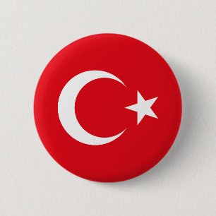 Turkey Flag 6 Cm Round Badge