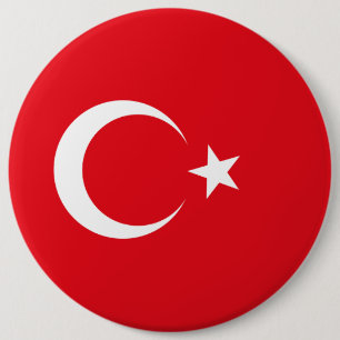 Turkey Flag 6 Cm Round Badge