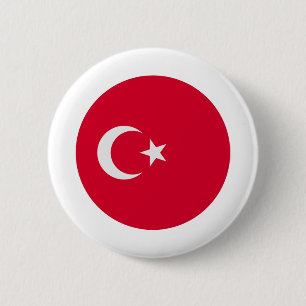 Turkey Flag 6 Cm Round Badge