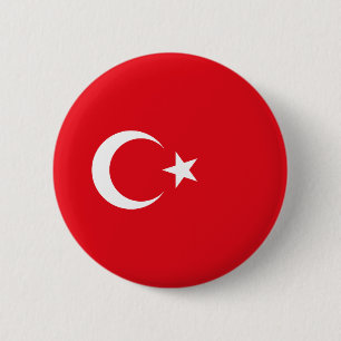 Turkey Flag 6 Cm Round Badge