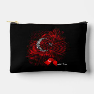 Turkey flag accessory pouch