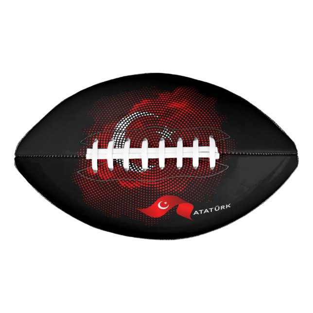 Turkey flag american football (Front)