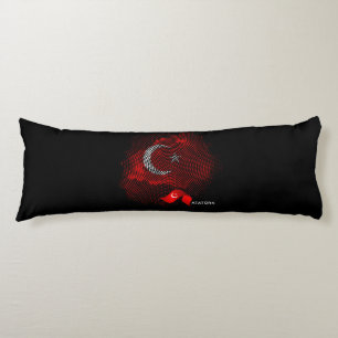 Turkey flag body cushion