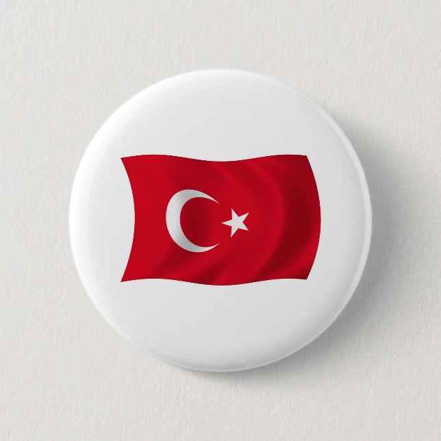 Turkey Flag Button (Front)