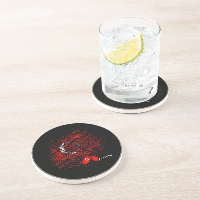 Turkey flag coaster (Side)