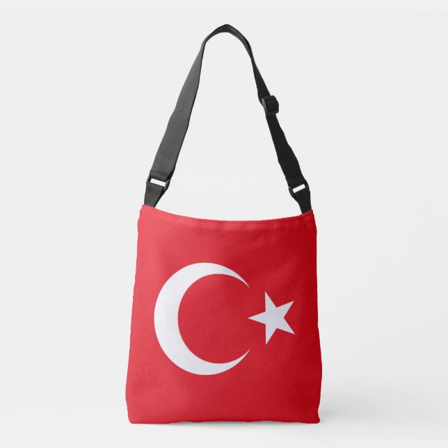 Turkey Flag Crossbody Bag (Front)