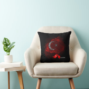 Turkey flag cushion
