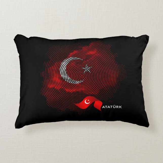 Turkey flag decorative cushion (Front)