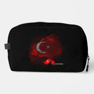 Turkey flag dopp kit