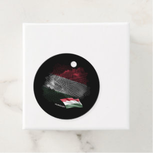 Turkey flag favour tags