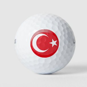 Turkey flag golf balls